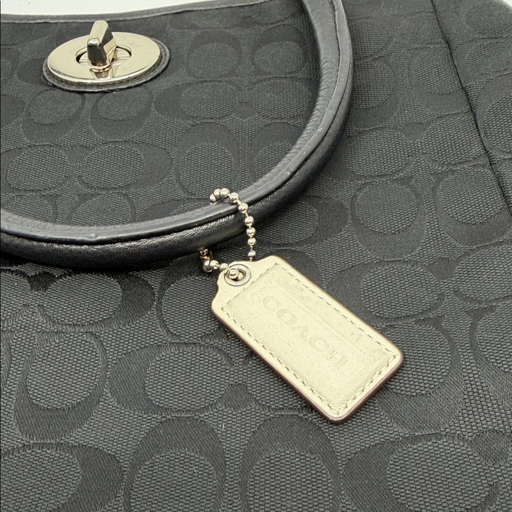 Coach Black Signature Shoulder Bag - Picture 2 of 8